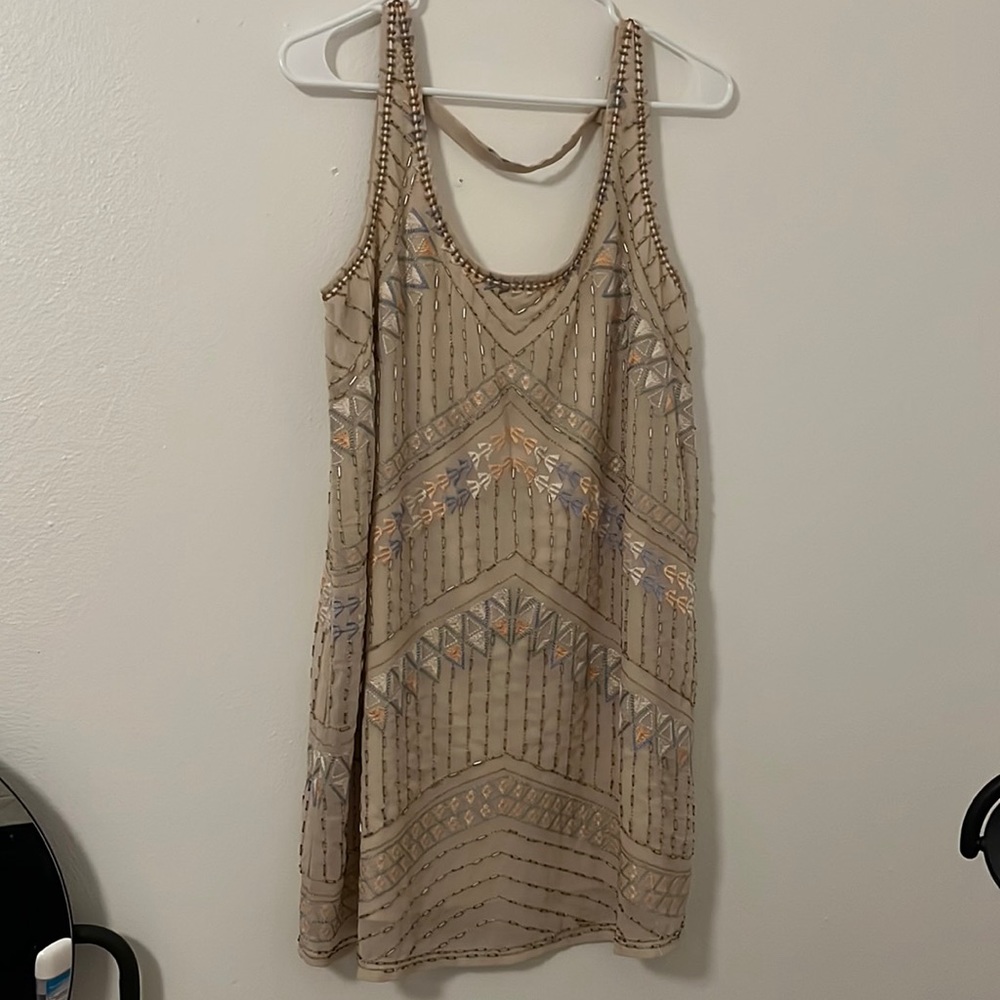Free people beaded shift dress